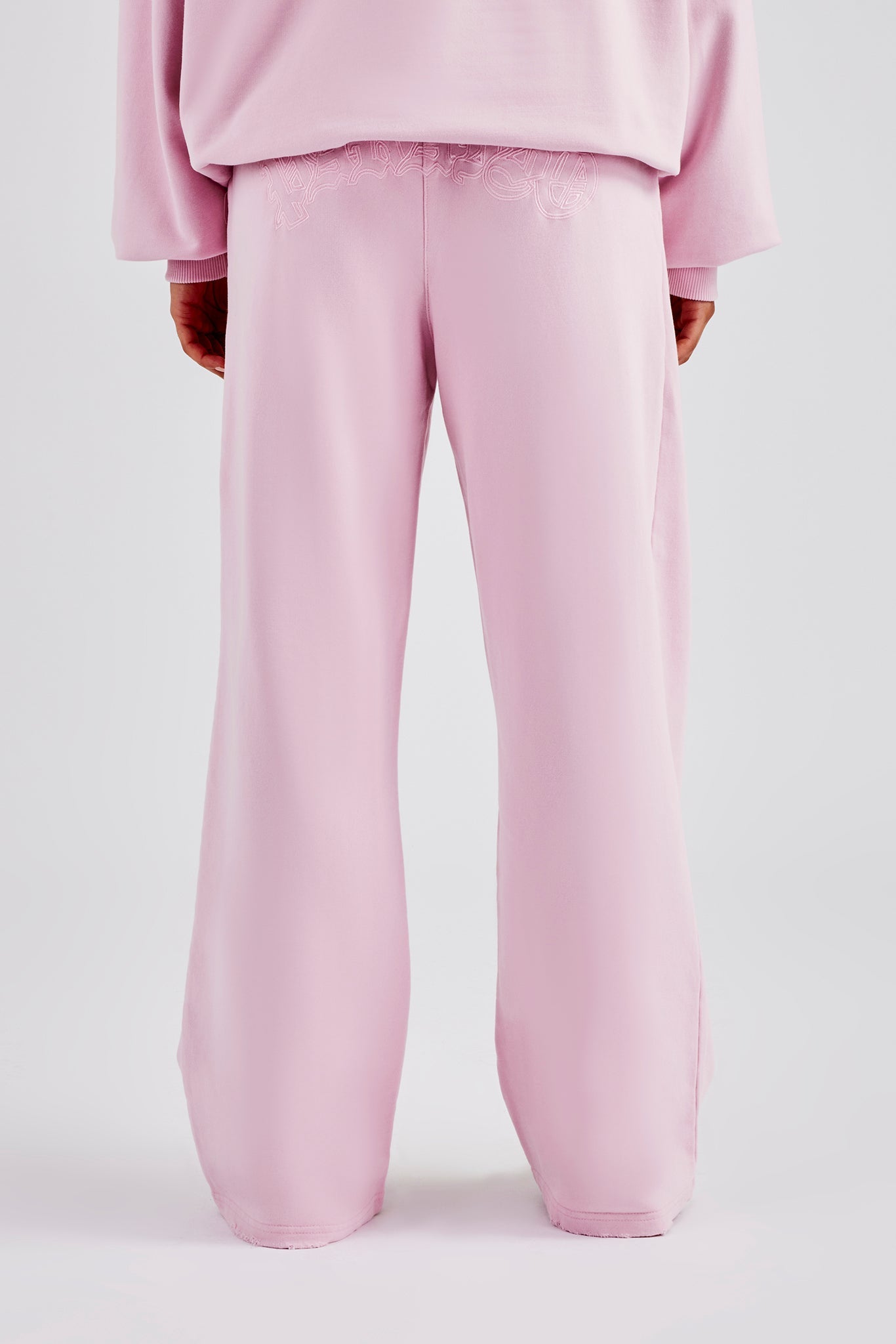 Womens Paraiso Embroidered Joggers - Pink